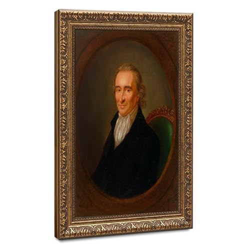 Affiches sur toile Thomas Paine 50x75 cadre suspendu décoration murale