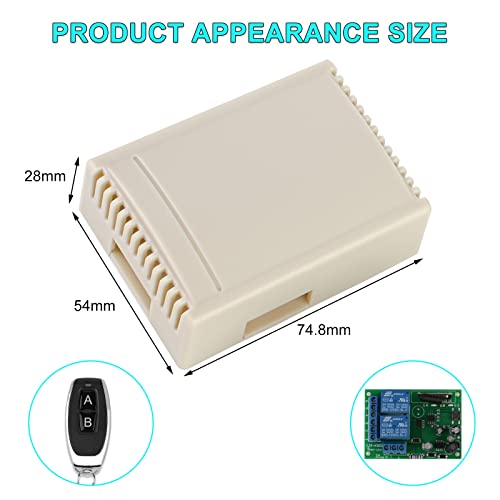 433MHZ FR Telecomando Senza Fili 2 Canali - 10 a