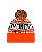 New Era NFL Denver Broncos Wintry Pom Knit Beanie, One Size, Orange