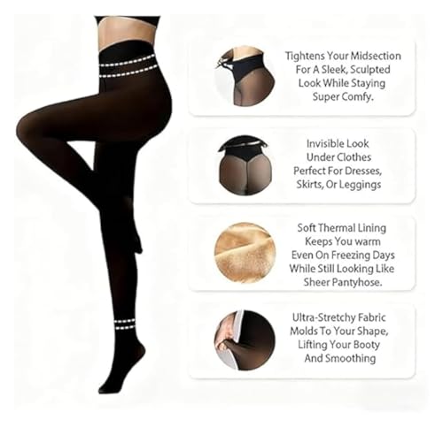 Leggings magique doublé en polaire de qualité supérieure avec bande de compression intégrée