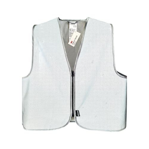 Salzmann Vollreflektierende Weste - Luftdurchlässige Sicherheitsweste mit Reißverschluss - Hergestellt mit 3M Reflektierendem Material