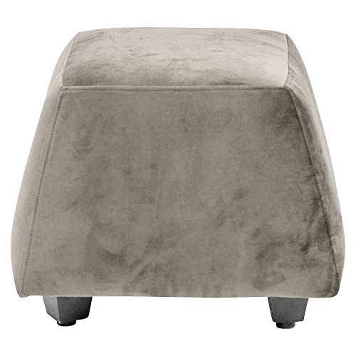 Image of Wakefit Belize Ottoman (Fabric, Velvet Stone)