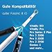 HSYTEK 20er Aufsteckbürsten Kompatibel mit OralB Elektrische Zahnbürste, Ersatzbürsten für Genius X, Pro 2 2500, Pro 3 3500, Vitality 100, Precision Zahnbürstenaufsatz, Weiß