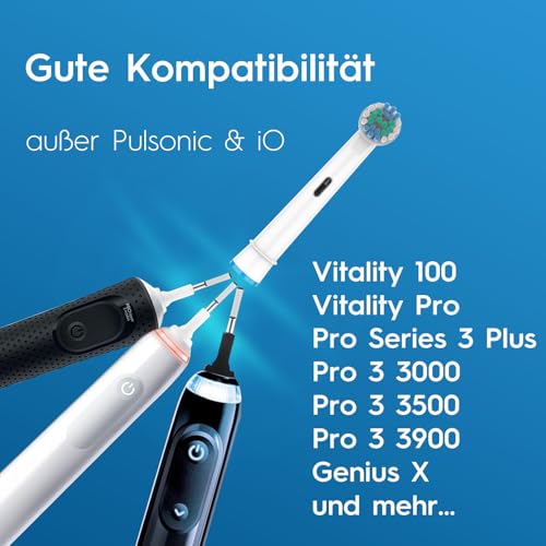 HSYTEK 16er Aufsteckbürsten Kompatibel mit OralB Zahnbürste Elektrische, Aufsätze für OralB Pro 2, Vitality 100, Genius X… – Ansicht 2