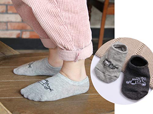 Chung Toddler Little Boys Girls No Show Liner Cotton Socks Thin Multi Solid Color White Summer 10 Pack 2T-12Years,10Car,1-3Y #TOP4