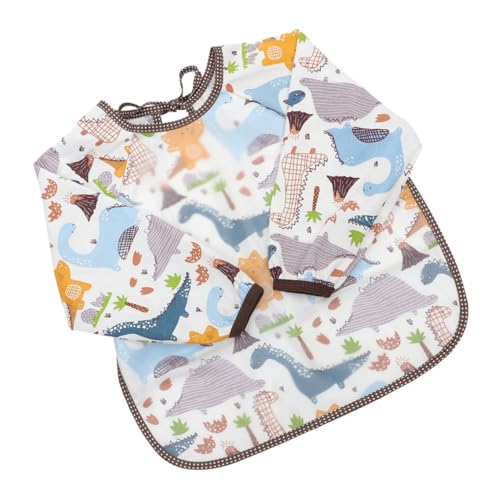 SUPVOX Impermeable de adentro hacia afuera baberos para pequeños baberos 6-18 meses babero de bebé para la alimentación baberos para bebés baberos babeantes algodón
