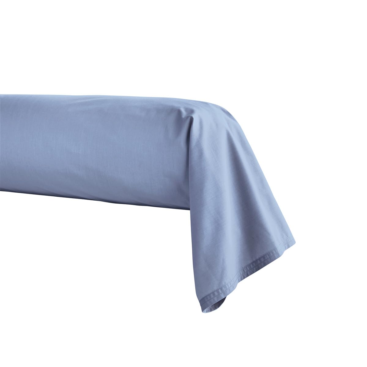 ESSIX First Cotton Percale Bolster Cover, Olympic Blue, 43 x 190 cm