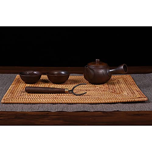 2 Stück Tischsets, nicht Rattan, Esstisch, hitzebeständig, gewebt, isoliert, hitzebeständige Matten
