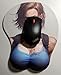 3D Jill Valentine Computer Mouse Pad with Wrist Rest Cool 12x10 Inches Table Mat for Resident Evil