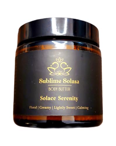 Sublime Solara Solace Serenity 4oz Body Butter, Natural Tallow-Based, Floral Creamy Lightly Sweet