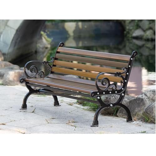Chaise Longue en Bois Massif Robuste et Durable de Style Parc Extérieur - 2