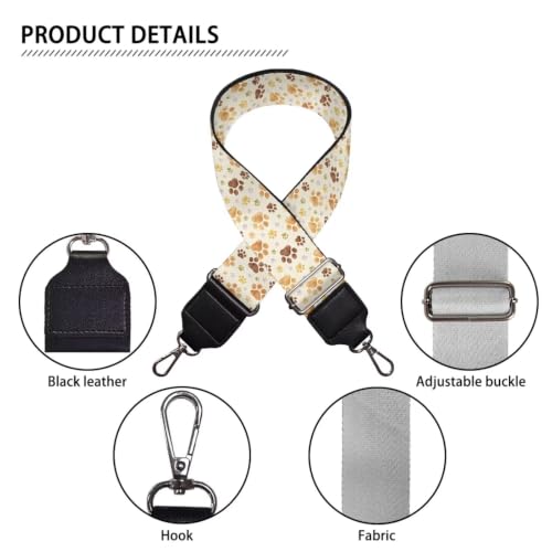 Image of Adjustable Purse Strap Replacement, Wide Shoulder Canvas Bag Strap, Crossbody Handbag Strap