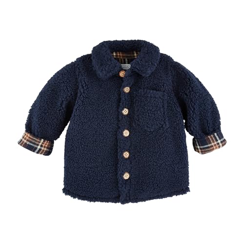 Mud Pie Girls Children Navy Sherpa Shacket