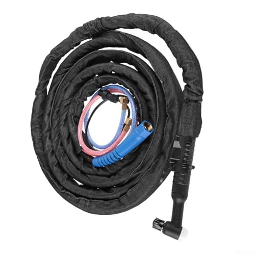 YobiLife WP18 Kit torcia per saldatura TIG, raffreddato ad acqua, 350 A, con cavo da 4 m e filettatura maschio da 16 mm, design ergonomico, compatibile con saldatori TIG WP18 standard