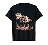 t-rex, ossa di dinosauro, paleontologo, fossile, dinosauro scheletro maglietta