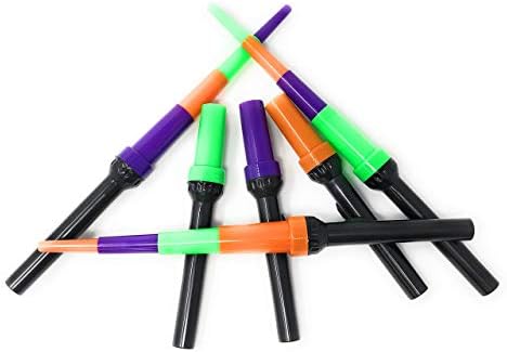 Funiverse Bulk 12 Glowing Light-Up Collapsible Swords - Ideal for Nighttime Play, Lighting Your Halloween Trick or Treating, or Protection from Monsters Under The Bed (AA Batteries Not Included)