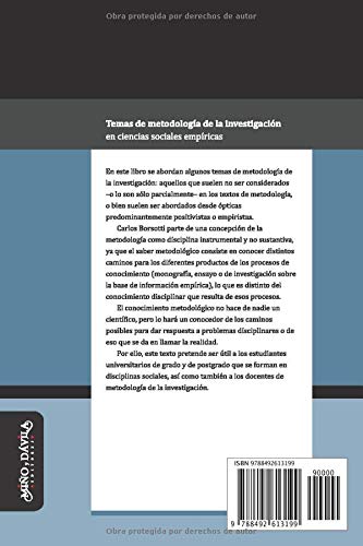 Temas de metodología de la investigación en Ciencias Sociales empíricas (Ideas en debate: serie educación) (Spanish Edition)
