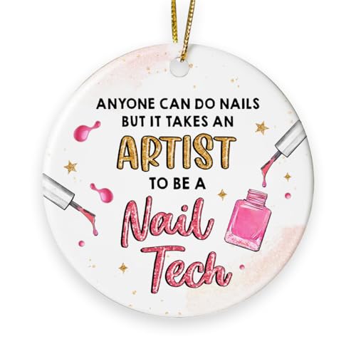 Nail Artist Ceramic Ornament