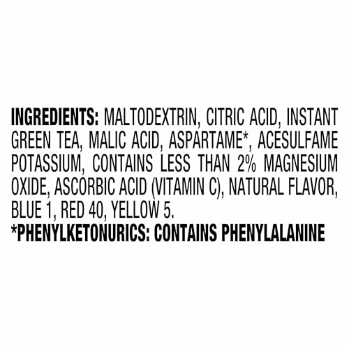 Image of Crystal Light Drink Mix, 10 Packets, for Convenient On-the-Go Flavorful Hydration, Naturally flavored with other natural flavor Peach Mango Green Tea, Zero Sugar, 0.8 oz