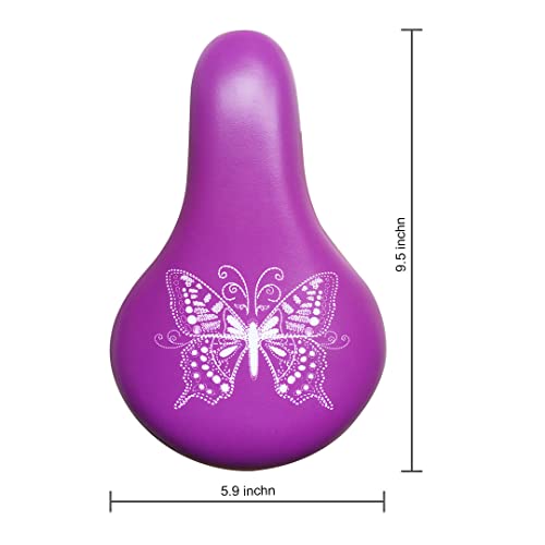 N3Od3Er Kids Bike Saddle Bike Seat For 14 16 18 20 24 Inch Kids Bike Child Seat Bike Seat Kids For Boys Girls Bicycles Kids Seat (Purple) #TOP1