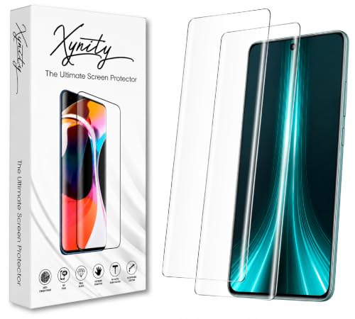 Image of Xynity Ultra Curved UV Tempered Glass for Vivo T4 / iQOO Z10 (Pack of 2) - Full Curved Screen Coverage with Easy Installation Kit