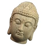 Têtes de bouddha décoratives créatives - finitions soignées, fabriquées dans un matériau stable, fiable et sûr, résistant aux chocs. tête de bouddha en bois