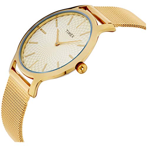 Timex Damen Analog Uhr Metropolitan mit Leder Armband – Bild 3