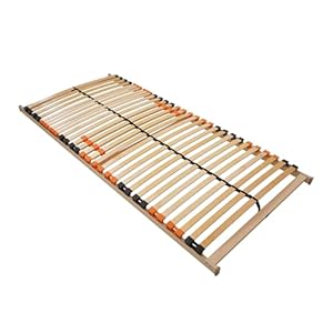 BMM Lattenrost 80x200 cm Fly NV – Nicht verstellbar, 7 Zonen, für alle Matratzen, Höhe 7 cm, einfache Selbstmontage, Made in Germany