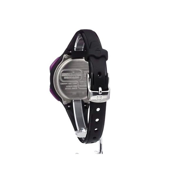 Timex Women's T5K523 Ironman Essential 10 Mid-Size Black/Purple Resin Strap Watch