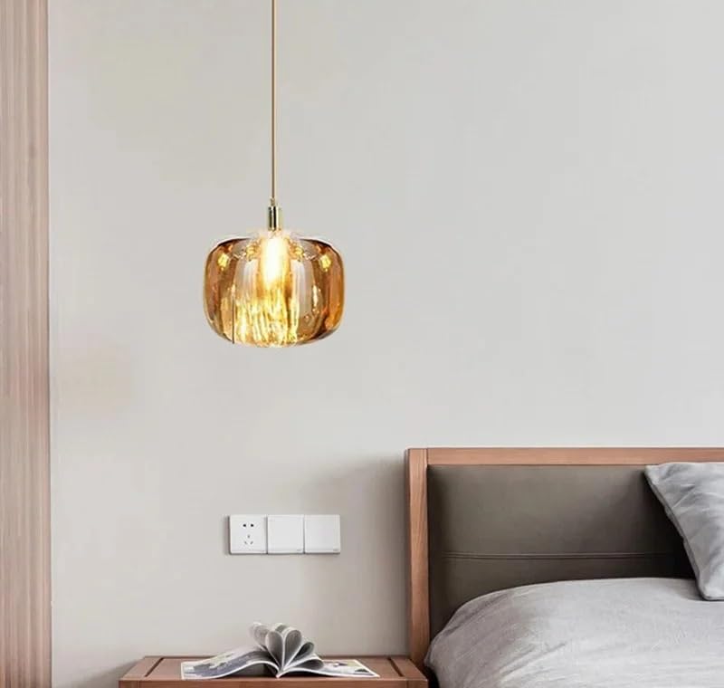 Suspension chambre ambre petit lustre de chevet cosy