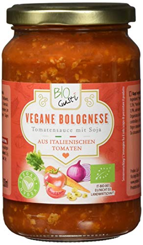 Biogustí Vegane Bolognese - Tomatensauce mit Soja, 6er Pack (6 x 340 g) Cover