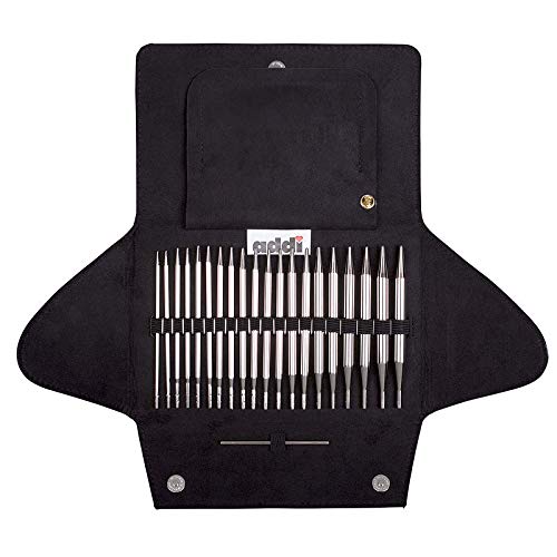 addi Verwisselbare rondbreinaalden, metaal, zwart, 25 x 17 x 3,5 cm