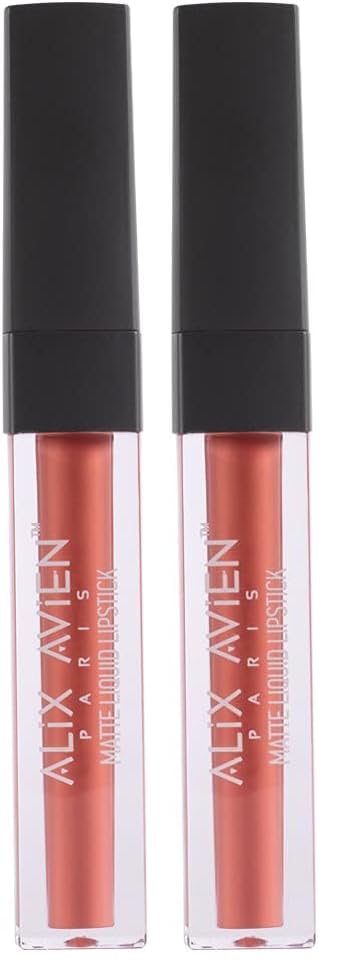 ALIX AVIEN Uzun Süre Kalıcı Kadifemsi Kuruma Yapmayan Mat Likit Ruj - Matte Liquid Lipstick 511 Ashy Rose (2 paketi)