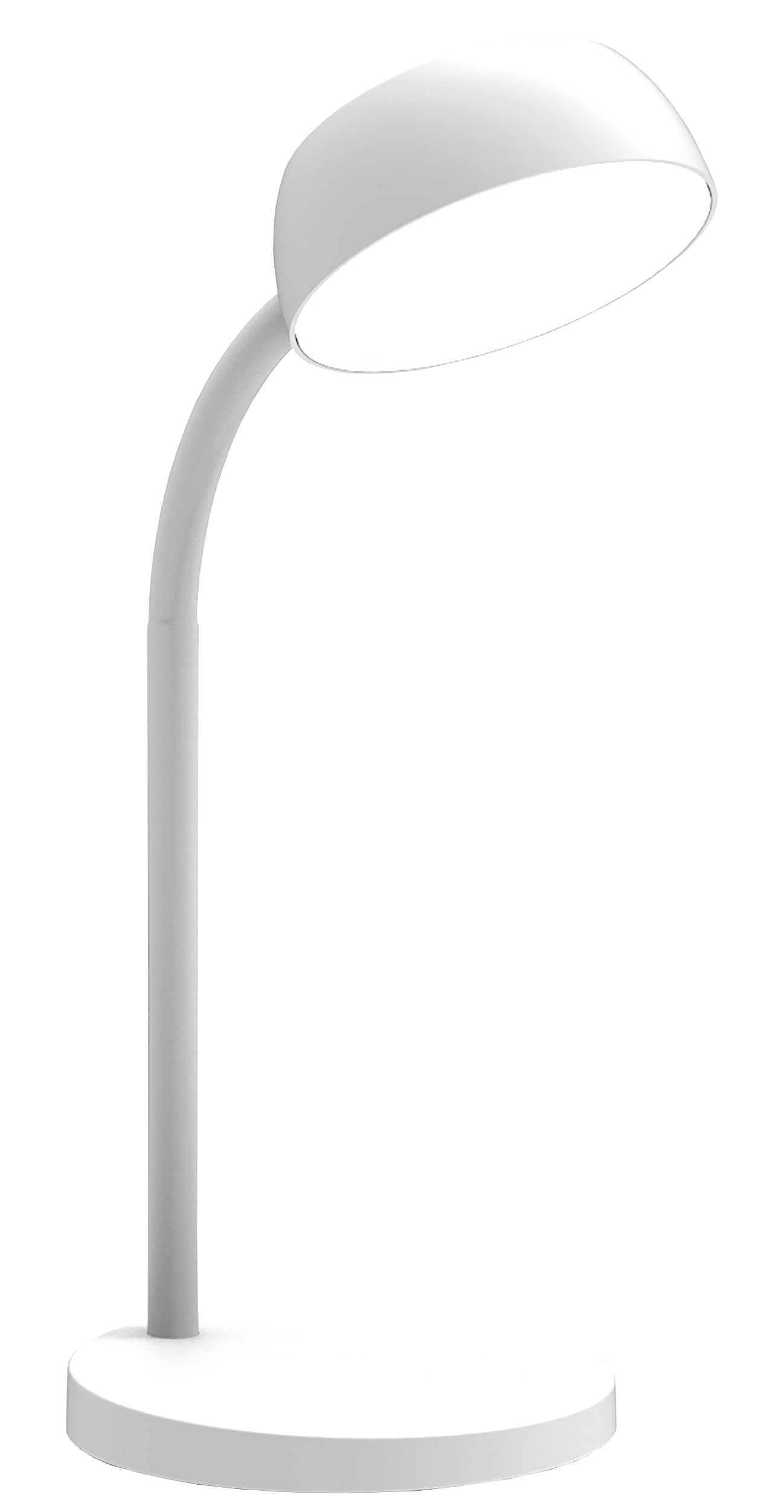 Unilux Lampe de bureau Led intégrée Tamy 6 W - Bras flexible - blanc