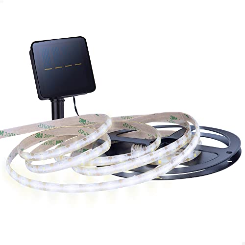 Aktive 61543 - Tira LED Solar Autoadhesiva , 90 luces led - 3m de luz blanca y 4m de extensión...