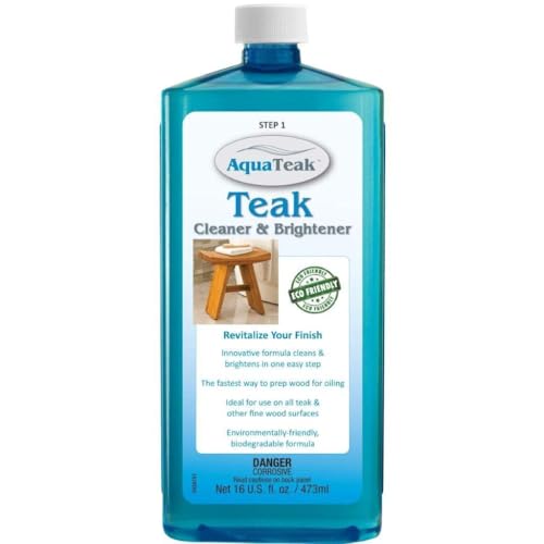Image of AquaTeak Teak Cleaner & Brightener for Indoor & Outdoor Furniture, 16 oz
