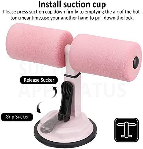 Kixre Sit-Up Bar Aid-Accessories, Portable Suction Cup Sit-Up Aid Assistant Tool for Men & Women, Abdominal Gym Exercise Muscle Household Fitness Equipment - Image 4
