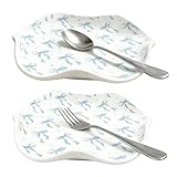 2 Pezzi Reposa Cucharas Cocina Posa Cucharas Cocina Soporte Para Cucharas De Cerámica Per Mestoli, Pinze, Spatola, Conservare Utensili Da Cucina, Lavabile In Lavastoviglie, 13,5 cm