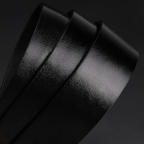 Image of maikun Mens Casual Dress Belt, Mens Leather Black Belt, Casual Wear Jeans Pants