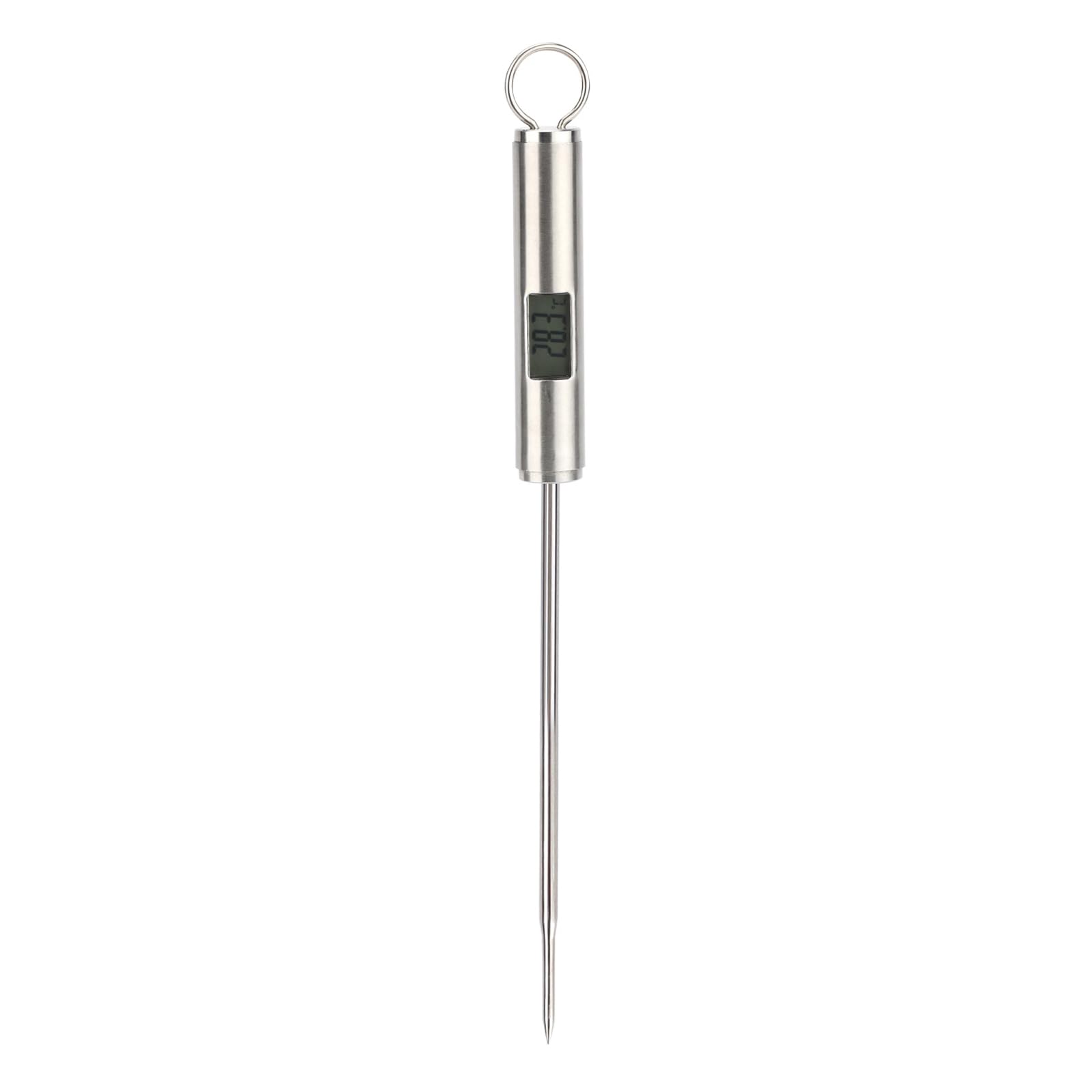 Tsophreniq Stainless Steel Cooking Temperature Device with 123mm Probe and LCD Display Perfect for Baking Roasting and Grilling Transducer Food Thermograph