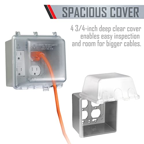 TayMac MM7440C 4.75-in. Deep Outdoor Box, UFAST 55-in-1 - Image 3