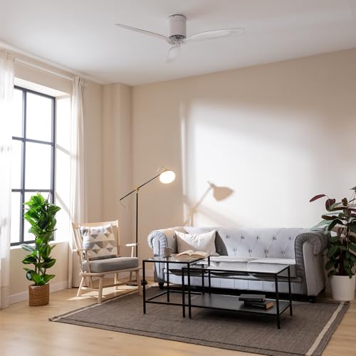 Cecotec Ventilateur de plafond sans lampe EnergySilence Aero 5285 WhiteTransparent - vue 5