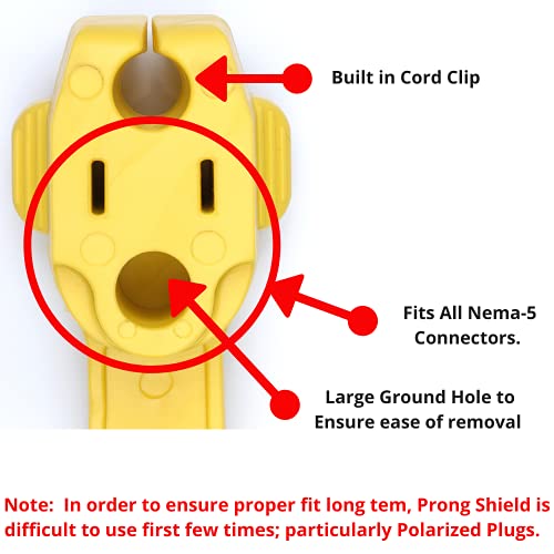 Prong Shield Outdoor Plug CoverWeatherproof Extension