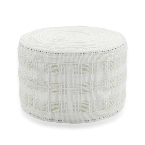 MAGOSIS 3 Inch White Pencil Pleat Curtain Heading Tape for Blackout Lining, Detachable Curtain and Wave Curtains - 75mm×10m