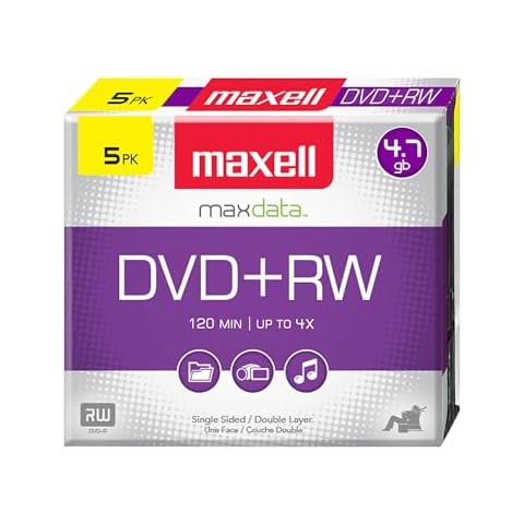 Maxell 4.7Gb DVD+RW Disc Slim Jewel Cover
