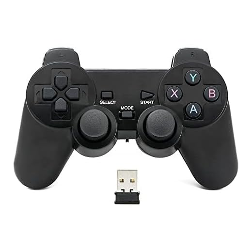 QUMOX Mando de Juego Controlador inalámbrico 2.4GHz Gamepad Joystick Gamepad para PC