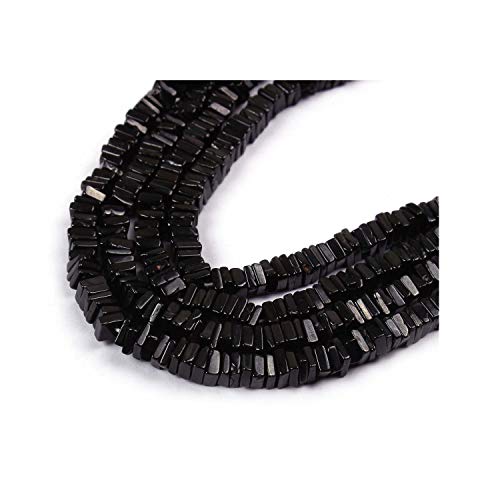 Perles Onyx noir naturel Heishi de qualité AAA pour création de bijoux raffinés