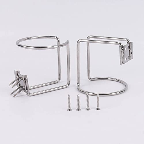 Futurup 4Pcs Stainless Steel Boat Ring Cup Drink Holder For Marine Yacht Truck Rv #TOP3