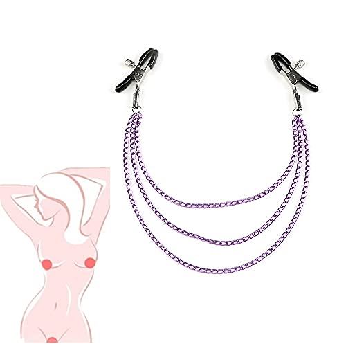 ShengmingMaoyi Románticos Accesorios Color Crema de Tres Hilos morados para Llevar y Combinar con Piezas