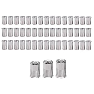 Wwbpoiuy 45 Stück Edelstahl Nietmuttern Set